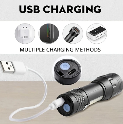 Linterna recargable zoom