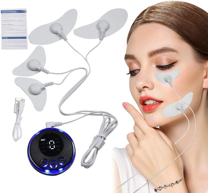 Masajeador Facial eléctrico con Parche Estimulación EMS